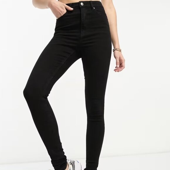 ASOS Tall Black Skinny Jeans W28, L36 - Picture 1 of 3